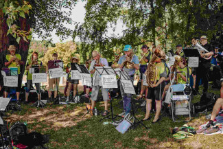 Posaunenchor beim Tauffest