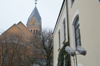 Mikrophon für das Zwölfuhrläuten